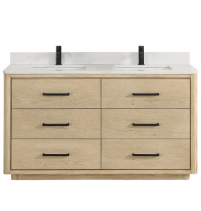 Aquiline Natural Oak Vanity & Top Combo