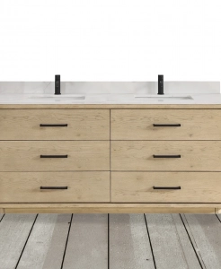 Aquiline Natural Oak Vanity & Top Combo