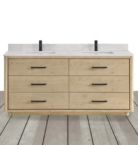 Aquiline Natural Oak Vanity & Top Combo