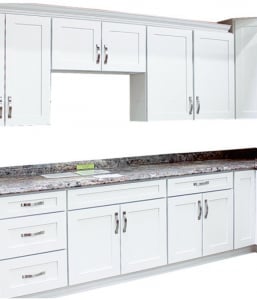 Arctic White Kitchen Cabinets