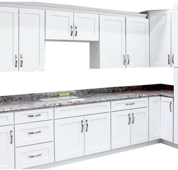 Arctic White Kitchen Cabinets