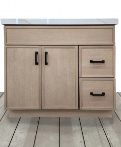 Aria Slim White Oak Vanity