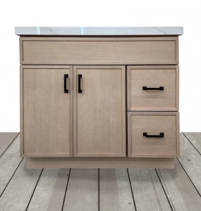 Aria Slim White Oak Vanity