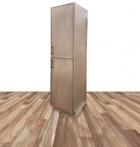 Aria Slim White Oak Linen Cabinet