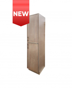 Aria Slim White Oak Linen Cabinet