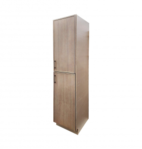 Aria Slim White Oak Linen Cabinet