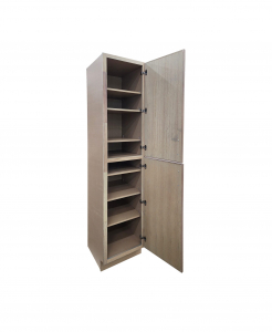 Aria Slim White Oak Linen Cabinet