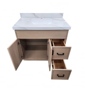 Aria Slim White Oak Vanity