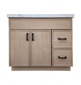 Aria Slim White Oak Vanity