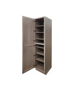 Aria White Oak Shaker Linen Cabinet