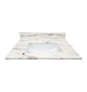 Athens White Marble Vanity Top – Closeout