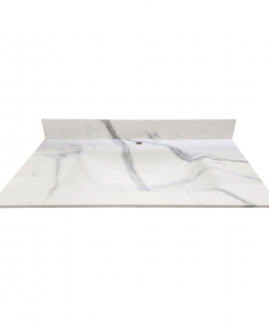 Atlas White Sintered Stone Vanity Top – Closeout