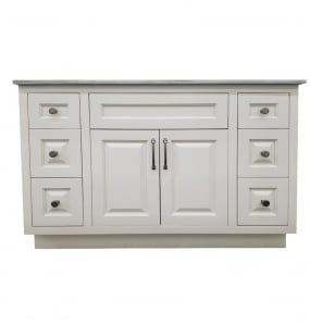 Bania Raised Panel White Vanity