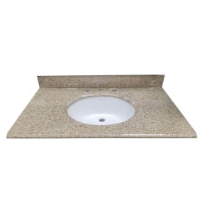 Beige Oval Granite Vanity Top – Closeout