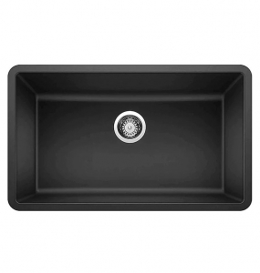 Black Undermount Composite Granite Sink – Single Bowl
