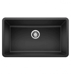 Black Undermount Composite Granite Sink – Single Bowl