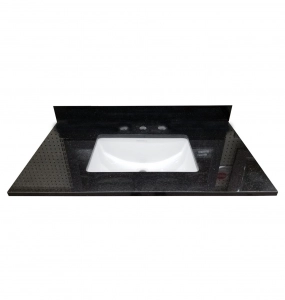 Black Galaxy Granite Vanity Top – Closeout