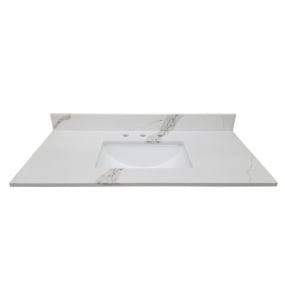 Blizzard White Quartz Vanity Top