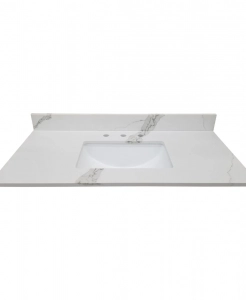 Blizzard White Quartz Vanity Top