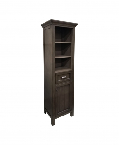 Brantley Distressed Grey Linen Cabinet – Closeout