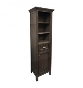 Brantley Distressed Grey Linen Cabinet – Closeout