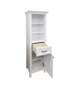 Brantley Harbor White Linen Cabinet