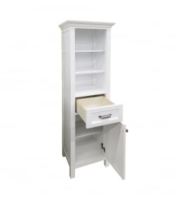 Brantley Harbor White Linen Cabinet