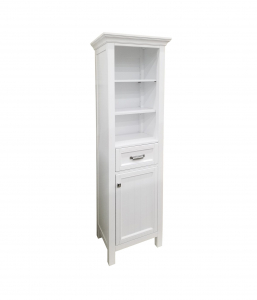 Brantley Harbor White Linen Cabinet