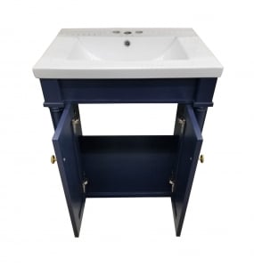 Braxton Navy Blue Vanity & Top