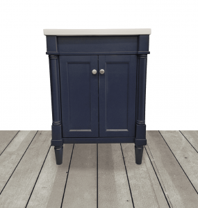 Braxton Navy Blue Vanity & Top