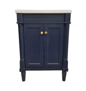 Braxton Navy Blue Vanity & Top