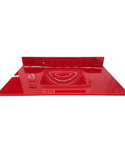 Bright Red Glass Vanity Top – Closeout