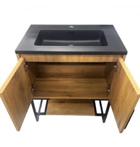 Bronson Oak Vanity & Top Combo  – Closeout