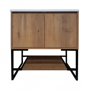 Bronson Oak Vanity & Top Combo  – Closeout
