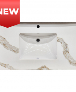 Calacatte Gold Single Hole Quartz Vanity Top