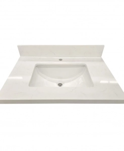 Calcatta Quartz Single Hole Vanity Top