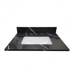 Carbonite Quartz Vanity Top – Closeout