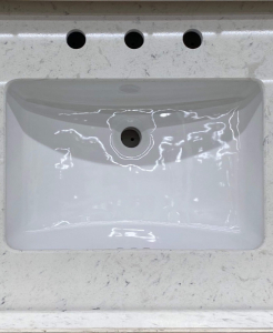 Celeste White Quartz Vanity Top – Closeout