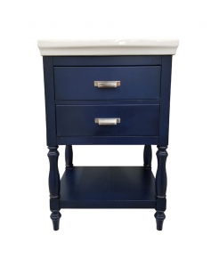 Cherie Royal Blue Vanity & Top – Closeout