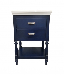 Cherie Royal Blue Vanity & Top – Closeout