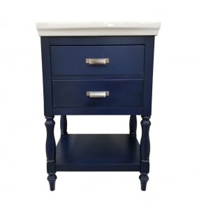 Cherie Royal Blue Vanity & Top – Closeout
