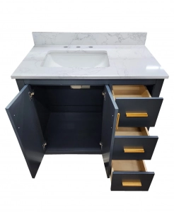 Classic Blue Vanity & Top