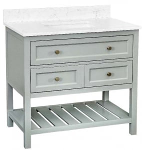 Corry Sea Green Vanity & Top Combo