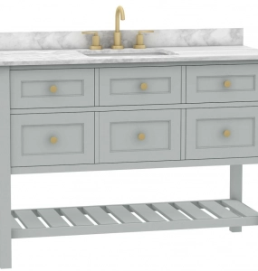 Corry Sea Green Vanity & Top Combo