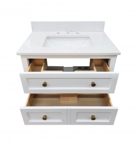 Corry White Vanity & Top Combo