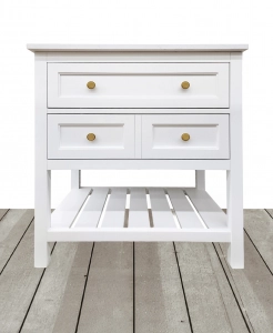 Corry White Vanity & Top Combo