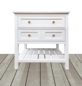 Corry White Vanity & Top Combo