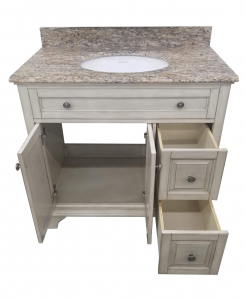 Corsicana Antique White Vanity – Closeout