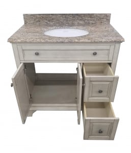 Corsicana Antique White Vanity – Closeout