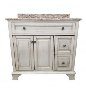 Corsicana Antique White Vanity – Closeout